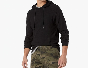 Sweat-shirt à capuche unisexe 100% coton, coupe classique, logo personnalisé, molleton épais, manches longues, sweat-shirts pour hommes - Product Image 4