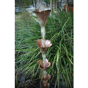 โซ่ระบายน้ำฝนคุณภาพพรีเมียมสำหรับรางน้ำบนหลังคา โซ่ตกแต่งระบายน้ำสำหรับสวนและภูมิทัศน์ - Product Image 2