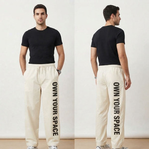 Pantalones Cortavientos de Nailon para Hombre, Corte Holgado Informal, con Cordón Ajustable en la Cintura, Pantalones Cortavientos Impermeables, Ligeros, Estampados - Product Image 5