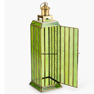 Farol Colgante Decorativo Marroquí, Faroles de Vela Coloridos para Colgar en la Pared, Lámparas Decorativas para el Hogar e Iluminación, Linterna - Product Image 4