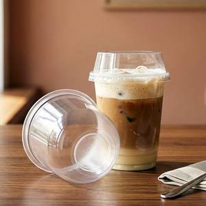 Transparent <b>Plastic</b> <b>Cup</b> 12oz 16oz Food Grade PP <b>Plastic</b> <b>Cup</b> For Smoothie Hot/Cold <b>Drinking</b> Milk Tea & Boba Tea <b>Cups</b> - Product Image 3