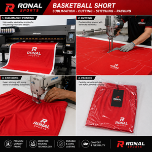 Shorts de basketball pour hommes adultes respirants de haute qualité, 100% polyester, séchage rapide, couleur unie, couleurs personnalisées, logo personnalisé - Product Image 5