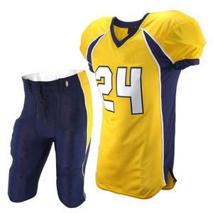 Uniforme de Fútbol Americano Personalizado 2026 con Nombre y Número, para Equipo Adulto, Manga Corta, Cuello en V, Poliéster - Product Image 1