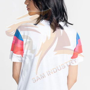 เสื้อยืดผู้หญิงมาใหม่ ลดราคา เสื้อยืดลำลองผู้หญิง สกรีนโลโก้ได้ ปรับแต่งไซส์และสีได้ - Product Image 4