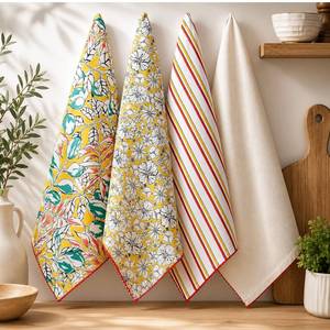 Nouveauté : Serviettes de cuisine en coton 100% pur, brodées, design personnalisé, exportateur indien - Product Image 1