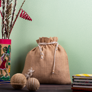 Custom Printed Jute Pouch Reusable Eco Friendly <b>Bag</b> for Jewelry <b>Gift</b> Packaging and Promotional Use - Product Image 5