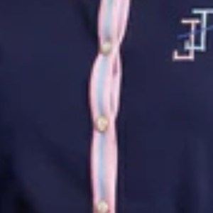 Cardigan brodé Jack and Jill pour femme, bleu marine, en maille, boutonné devant, élégant, doux, stylé, décontracté, pièce à superposer - Product Image 3