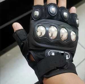 Gants tactiques en cuir de haute qualité à demi-doigts pour les sports de plein air, le cyclisme, la chasse, l'escalade, la pêche - Imperméables et à séchage rapide - Product Image 6