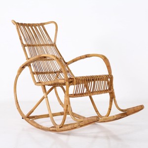 Big rattan rocking <b>chair</b> for outdoor spaces top selling large size garden rocker reclining <b>chairs</b> - Product Image 5