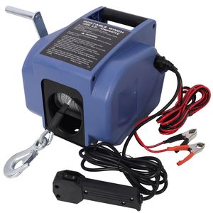 Verricello Elettrico Reversibile 12V per Barche, Galvanizzato, 5000 Libbre, con Gancio a Puleggia Extra, Montaggio Rapido - Product Image 2