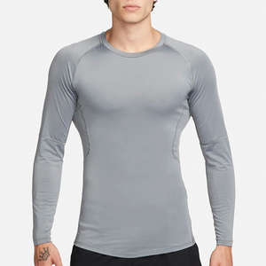 T-shirts de sport pour hommes, compression athlétique, coupe ajustée, polyester, séchage rapide, entraînement fitness - Product Image 4