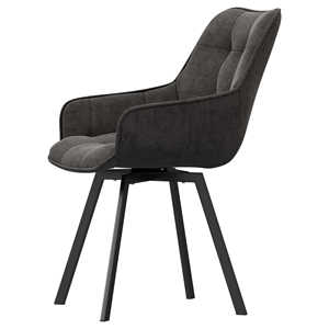 Chaises de salle à manger en tissu de luxe nordique, chaises de cuisine classiques en velours nordique, style italien - Product Image 6