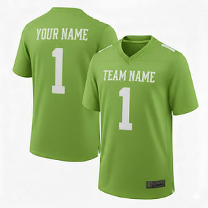 Camisetas de Fútbol Americano Personalizadas con Cuello en V, Manga Corta, Transpirables, de Secado Rápido, Estilo Urbano para Adultos, Venta al Por Mayor - Product Image 3