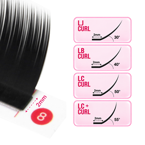 ขนตาปลอม Charmlash ขายส่ง ขนตาปลอมธรรมชาติแบบ Camellia รุ่น LB LJ LC ขนตาปลอมมิงค์แบบผสมในถาด รุ่น LJ LB LC LC Plus - Product Image 1
