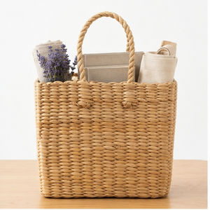 Sac à main tissé en jacinthe d'eau KOTTRAVAI, sac de plage naturel, écologique, pour les voyages quotidiens, en provenance du Tamil Nadu - Product Image 3