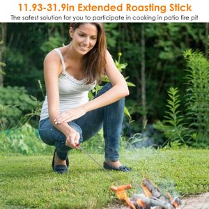Set di Spiedini Telescopici Estensibili da 81 cm per Marshmallow e Hot Dog, Bastoncini in Acciaio Inox per Barbecue, Comodi e Resistenti - Product Image 4