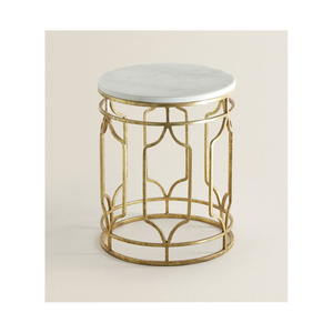 New Design Metal <b>Side</b> <b>Table</b> With Faux <b>Marble</b> <b>Top</b> Modern Decorative Accent <b>Table</b> For Sofa Bedroom Living Room Decor - Product Image 6