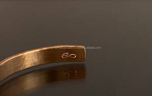 Pulsera de cobre Hombres Mujeres Imanes Brazalete de cobre magnético Pulsera grabada Cuidado DE LA SALUD Cobre a bajo precio por LUXURY CRAFTS - Product Image 4