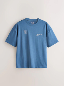 เสื้อยืดผู้ชายผู้หญิงฤดูร้อนแบบยูนิเซ็กซ์ ผ้าฝ้าย 100% สกรีนโลโก้ตามสั่ง พิมพ์ลายกราฟิกนามธรรมเต็มตัว ทรงโอเวอร์ไซส์ - Product Image 1