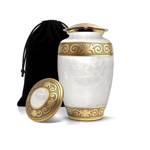 Urnas metálicas de estilo antiguo para cenizas de adultos, recuerdo conmemorativo, urnas metálicas con acabado vintage para seres queridos. - Product Image 2