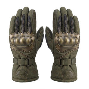 Gants de motard en cuir professionnels KADIA, imperméables, tactiques, pour l'hiver, pour hommes, style vintage, équipement de protection unisexe - Product Image 4