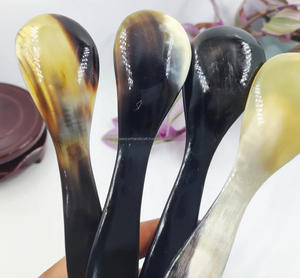 ช้อนเขาควายแบบธรรมชาติเครื่องใช้บนโต๊ะอาหารสำหรับใช้ชีวิตและจัดแต่งทรงอาหารช้อนเขาควายมีขนาดและโลโก้ตามสั่ง - Product Image 5