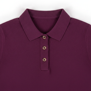 Camisa Polo para Mujer, Cuello Casual, Manga Corta, Mezcla de Algodón Suave y Transpirable, Corte Cómodo y Relajado, Camisa a la Moda - Product Image 2