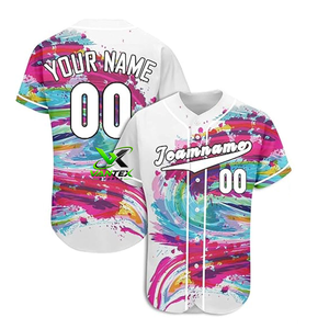 Servicio OEM de Vantex Sports, Jersey de Béisbol Personalizado para Hombre Adulto, Sublimación con Impresión Digital, Poliéster, Patrón Negro y Dorado, Manga Corta - Product Image 6