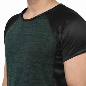 Men's <b>Raglan</b> Sleeve T-Shirt Solid Color O-Neck Quick Dry Slim Fit Sporty Style Knitted Polyester Short Sleeve Workout <b>Top</b> - Product Image 6