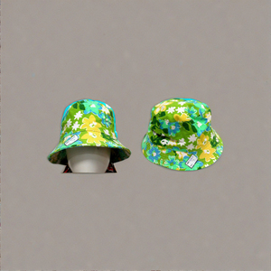 หมวกบักเก็ตผ้าฝ้ายสำหรับผู้หญิง พิมพ์ลายใบไม้ลายพรางเขตร้อน  แบบกลับด้านได้  โลโก้สั่งทำได้ 100% หมวกกันแดดสำหรับฤดูร้อนและชายหาด ใช้ได้ทุกฤดู ปี 2026 - Product Image 3