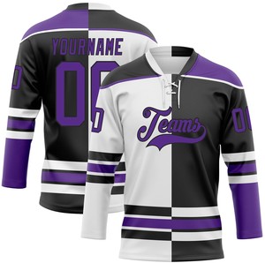 Jersey de Hockey sobre Hielo Personalizado con Cordones, Impresión Digital, Antibacterial, Secado Rápido, 100% Poliéster, Nombre del Equipo y del Jugador Personalizados - Product Image 5
