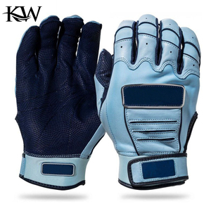 Custom Premium Leather Baseball Batting Gloves For Youth Players Professional Soft Leather Palm Enhanced <b>Control</b> - Product Image 3