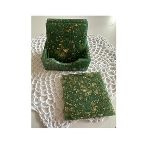 Latest Design Creative <b>Epoxy</b> <b>Resin</b> Wood Coasters Set 4 piece Kitchen Hotel Party Use Tea Cup Coaster Accessories Mats Pads - Product Image 3