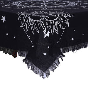 Couverture de table de fête et de banquet de mariage en gros indien vêtements de table en tissu carré pour tapis d'autel extérieur OEM ODM disponible - Product Image 3