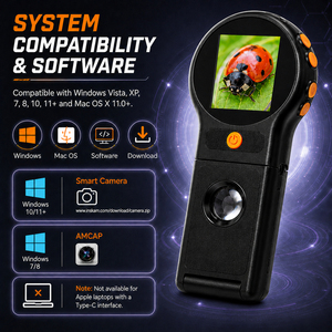 Microscopio Digital Portátil con Autoenfoque 500X, Pantalla IPS de 2.0 Pulgadas, Cámara de Inspección HD 1080P, 8 LED para Soldadura de PCB y Monedas - Product Image 5