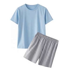 Conjunto Deportivo para Hombre, Corte Ajustado, Ropa Deportiva, Secado Rápido, Cintura Elástica, para Gimnasio, Entrenamiento, Verano, 100% Algodón, Venta al Por Mayor - Product Image 2