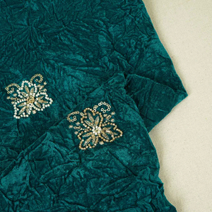 Tissu brodé perlé en gros pour robes de luxe, textile en dentelle perlée, sur mesure, pour acheteurs mondiaux de vêtements - Product Image 4