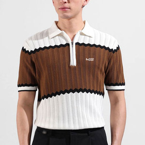 High Street Style Printed <b>Half</b> Sleeve Men Polo <b>Shirts</b> Multi Color Custom Design Men Polo <b>Shirts</b> - Product Image 1