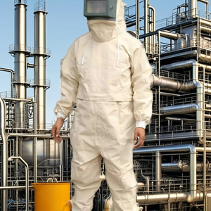 Vêtements de sécurité entièrement encapsulés, résistants à la chaleur 1000°C, imperméables, anti-chimiques, anti-rayonnements, avec respirateur - Product Image 2