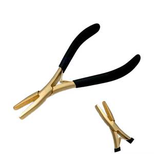 Pinzas Profesionales de Alta Calidad para Extensiones de Cabello, de Acero Inoxidable, Punta Plana con Dientes, Herramientas para Extensiones de Cabello, Novedad 2026 - Product Image 3