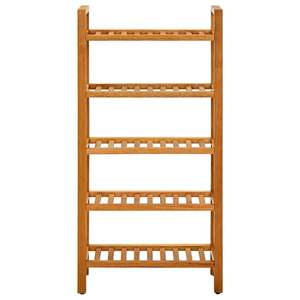 Zapatero de Madera Maciza de Roble con 5 Estantes, Tamaño 50x27x100 cm, Diseño Elegante - Product Image 2