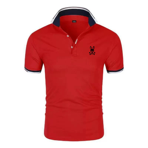 เสื้อโปโลคอปกแฟชั่นผู้ชายฤดูร้อนปี 2025 แขนสั้นพิมพ์ลายกระต่ายผี ราคาดี - Product Image 3