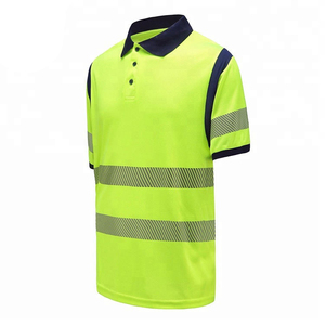 เสื้อโปโลแขนสั้นสะท้อนแสง LED ความปลอดภัยสูงสำหรับผู้ชาย ปรับแต่งโลโก้ได้ เสื้อผ้าเพื่อความปลอดภัยแบบกำหนดเอง - Product Image 4