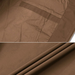 Chaqueta Bomber Personalizada para Hombre, Cuello Acanalado, Cierre Completo, Ropa Exterior Informal de Moda, Bajo MOQ, Proveedor Mayorista OEM ODM - Product Image 2