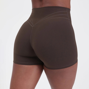 2026 New Ladies High Elastic Waist Breathable Quick Dry Compression Eco-Friendly Hot Casual Sport <b>Shorts</b> <b>Spandex</b>/Nylon Running - Product Image 6