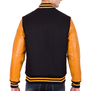 Chaqueta Varsity de Invierno para Hombre, Estilo Urbano, de Pakistán, Servicio OEM, Logotipo Personalizado, Bordado Frontal, Satén Estampado, 100% Algodón - Product Image 4