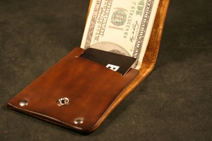 Stylish Stitchless Genuine Leather <b>Wallet</b> Minimalist Card Case No Stitch Slim <b>RFID</b> <b>Blocking</b> Men Small Fold SLW-0062 - Product Image 2