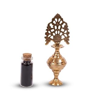 Classic Brass Surmedani Traditional Kohl <b>Container</b> Vintage Handcrafted Kajal Holder Decorative Brass Surma Dani - Product Image 5