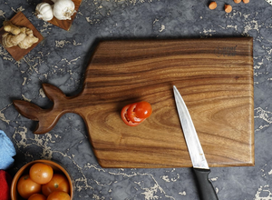 Planche à découper en bois pour la cuisine, planche à découper robuste, planche de préparation alimentaire pour fruits, légumes, viande, pain, fromage, maison - Product Image 6