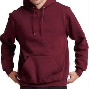 Sweat à capuche confortable pour homme en molleton de coton pour l'hiver, style streetwear, vêtement chaud en molleton de coton - Product Image 1